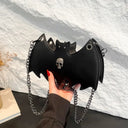 Halloween Bat Design Crossbody Bag Women's Fashion Unique Style Vintage Single Shoulder Bag Polyester Lining