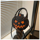 Halloween Pumpkin Crossbody Bag Women Shoulder Handbag Cute Cartoon Lantern Pouch Portable Party Cosplay Gift Purse