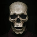 Halloween Horror Mask 3D Reality Full Head Skull Movable Jaw Helmet Latex Scary Skeleton Mask Carnival Cosplay Decoration Props