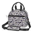 Halloween Bats Insulated Lunch Bag Reusable Thermal Cooler Bento Tote Bags with Adjustable Shoulder Strap for Work Travel Picnic