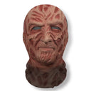 Halloween Ghost Face Full Mask, 3D Printed Stretchable Mesh, Comically Horrifying Cosplay Party Skull Headdress.
