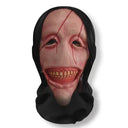 Halloween Ghost Face Full Mask, 3D Printed Stretchable Mesh, Comically Horrifying Cosplay Party Skull Headdress.