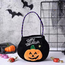 Halloween Candy Bag Pumpkin Tote Trick or Treat Party Favors Goodie Bags Decoration Gift Pouch Witch Pumkin Cat Ghost Pattern