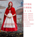 Halloween Retro Palace Dress Little Red Riding Hood Long Dress Cosplay Queen Character Performance Costume