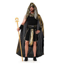 Cross-Border Halloween Egyptian Pharaoh Couple Cosplay Costumes for Men and Women Ancient Greek and Roman King Pharaoh Cleopatra Costumes