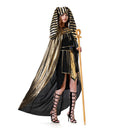 Cross-Border Halloween Egyptian Pharaoh Couple Cosplay Costumes for Men and Women Ancient Greek and Roman King Pharaoh Cleopatra Costumes