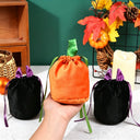 Halloween Pumpkin Candy Bag Bat Candy Bag 2026 Bat Ears Trick or Treat Candy Packing Bags Gift Bags Party Decoration