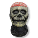 Halloween Ghost Face Full Mask, 3D Printed Stretchable Mesh, Comically Horrifying Cosplay Party Skull Headdress.