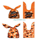 R53F Halloween Candy Bags Pumpkin Bat Biscuit Gift Bag Halloween Party Decoration Supplies
