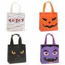 Shopping Trick Or Treat Halloweens Candy Bag Pumpkin Loot Bag Non-Woven Treat Bags Ghost Bat Cat Kids Gifts Bag Children