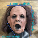 Halloween Lady Mask Realistic Old Man Mask Creepy Human Latex Masks Scary Screaming Headwear Novelty Cosplay Costume Party Props