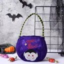 Halloween Candy Bag Pumpkin Tote Trick or Treat Party Favors Goodie Bags Decoration Gift Pouch Witch Pumkin Cat Ghost Pattern