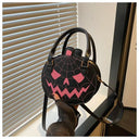Halloween Pumpkin Crossbody Bag Women Shoulder Handbag Cute Cartoon Lantern Pouch Portable Party Cosplay Gift Purse