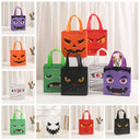 Shopping Trick Or Treat Halloweens Candy Bag Pumpkin Loot Bag Non-Woven Treat Bags Ghost Bat Cat Kids Gifts Bag Children