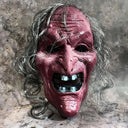 Halloween Witch Face Mask Scream Terror Sorceress Face Headcovers Horror Party Halloween Cosplay Props