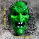 Halloween Witch Face Mask Scream Terror Sorceress Face Headcovers Horror Party Halloween Cosplay Props