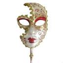 Halloween Mask with Holding Masquerade Mask Party Mask Mardi Gras Mask Venetians Mask for Carnivals