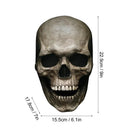 Halloween Horror Mask 3D Reality Full Head Skull Movable Jaw Helmet Latex Scary Skeleton Mask Carnival Cosplay Decoration Props