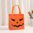 Shopping Trick Or Treat Halloweens Candy Bag Pumpkin Loot Bag Non-Woven Treat Bags Ghost Bat Cat Kids Gifts Bag Children
