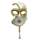 Halloween Mask with Holding Masquerade Mask Party Mask Mardi Gras Mask Venetians Mask for Carnivals