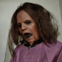 Halloween Lady Mask Realistic Old Man Mask Creepy Human Latex Masks Scary Screaming Headwear Novelty Cosplay Costume Party Props