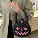 Halloween Pumpkin Crossbody Bag Women Shoulder Handbag Cute Cartoon Lantern Pouch Portable Party Cosplay Gift Purse