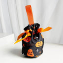 Halloween Treat Drawstring Bag Pumpkin Ghost Skull Hand-held Candy Bags Holiday Party Favors Gift Wrapping Reusable Fabric Bag