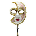 Halloween Mask with Holding Masquerade Mask Party Mask Mardi Gras Mask Venetians Mask for Carnivals