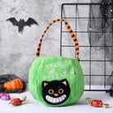 Halloween Candy Bag Pumpkin Tote Trick or Treat Party Favors Goodie Bags Decoration Gift Pouch Witch Pumkin Cat Ghost Pattern
