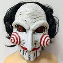 Halloween horror character costume mask, featuring black hair latex full-face mask, suitable for Halloween costume parties, haun