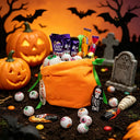 Halloween Pumpkin Candy Bag Bat Candy Bag 2026 Bat Ears Trick or Treat Candy Packing Bags Gift Bags Party Decoration